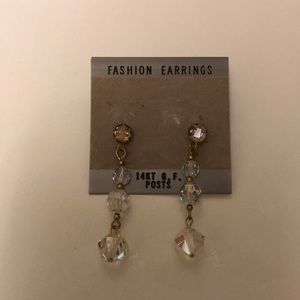 Vintage crystal earrings